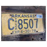 Vintage 1978 license plate