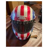 Racequip extra large, red, white and blue helmet