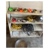 Ratchet straps, ropes, bungee cord