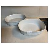 2 corningware dishes