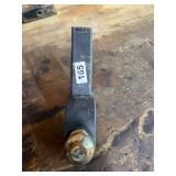 Receiver hitch with 2 inch ball