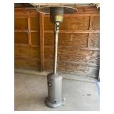 Outdoor patio heater with propane bottle