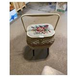 Sewing box with legs