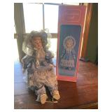 Porcelain doll in blue