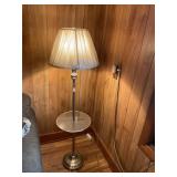 Brass and glass table lamp