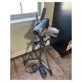 Panasonic camcorder, charger and tripod