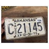 Vintage 1975 license plate