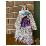 Carselle doll in purple dress