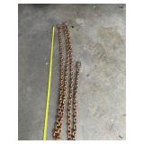 18 ft chain with double hooks.