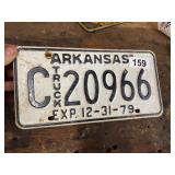 Vintage 1979 license plate