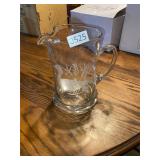 Glass duck pitcher