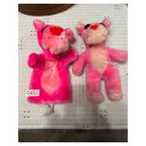Pink panther stuffy and puppet