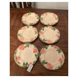 6- Franciscan Desert Rose 6' plates