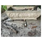 Rectangle concrete planter