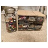 2- containers of buttons