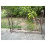 6 ft metal wood rack