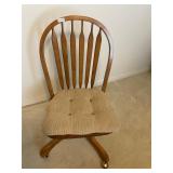 Wooden office swivel chair