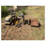 2- lawnmowers, grill, trailer