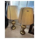 2- Brass Lamps