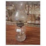 Vintage Glass Kerosene Oil Hurricane Lamp