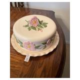 Franciscan Desert Rose Cake Plate