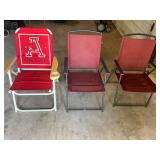 3- folding lawn chairs