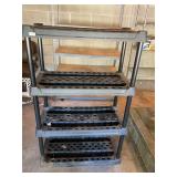 Heavy plastic shelves