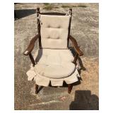 Vintage wooden rocking chair