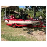 80ï¿½s American 16ft boat with 6th - mercury