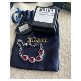 Stauer jewelry - bracelet & drop for necklace