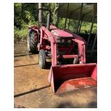 Mahindra 4500 tractor with front end loader.