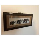 Framed Elephant Shadow Box