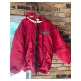 Hooded Arkansas Razorback Jacket- Large