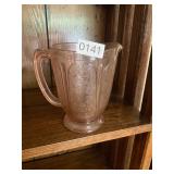 Vintage Pink Depression Pitcher
