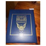 Presidential dollars collection portfolio & coins