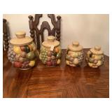 Vintage 4 piece canister set