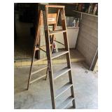6 foot wooden ladder