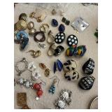 Large lot of pierced earrings