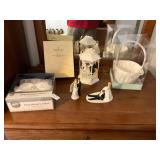 Wedding cake, toppers, and miscellaneous