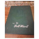1951 1952 1953 Boll Weevil / Wildcat yearbooks