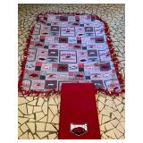 Arkansas Razorback throw blankets