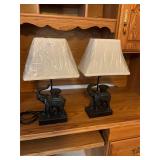 2- Elephant Lamps
