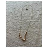 14k gold beaded necklace