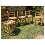 Vintage cane seat stool/chairs