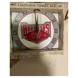 Decorative Arkansas Razorback Wood Clock