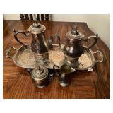 Silver Tea Set- see all pics- Some Rodgers