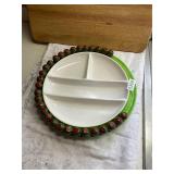 Olive Divided Serving Tray