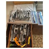 Drawer of silverware and knives