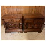 Two bedside tables.   Measurements in pictures
