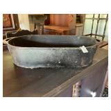 Cast iron oval pan - deep fish fry pan
